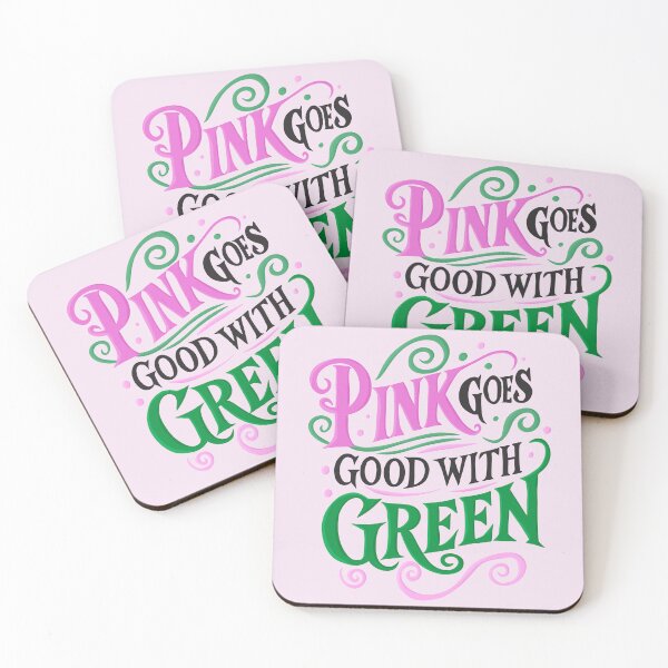 Item preview, Pink Goes Good With Green - Wicked designed and sold by byebyesally.