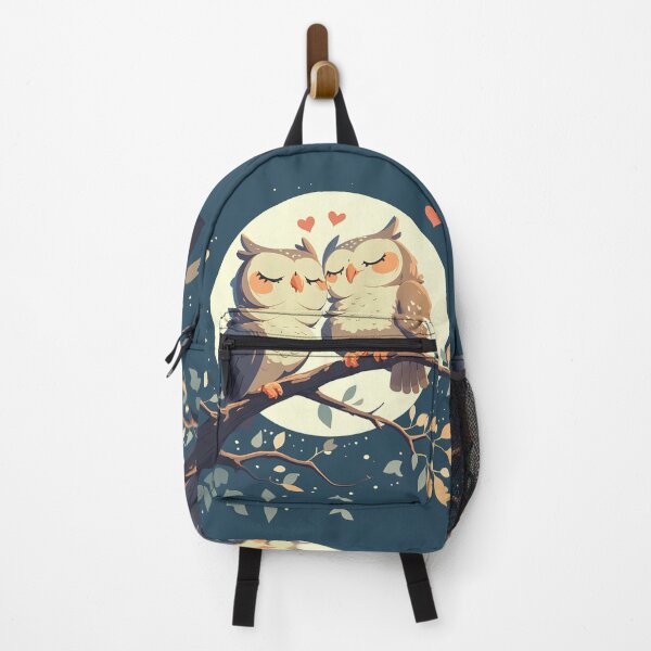 Item preview, Adorable Owl Couple Minimalist Art designed and sold by Windy-market.