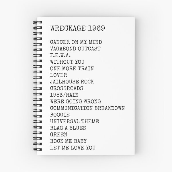 Item preview, Wreckage October 1969 Setlist designed and sold by freddiemerqwert.