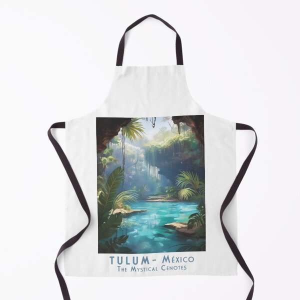 Item preview, Vintage Minimal Retro Travel Poster – Tulum, Mexico: Mystical Cenotes designed and sold by pod24.