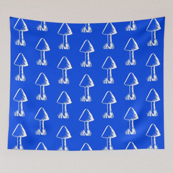 Item preview, Toadstool Negative Blue designed and sold by MagentaTwilight.