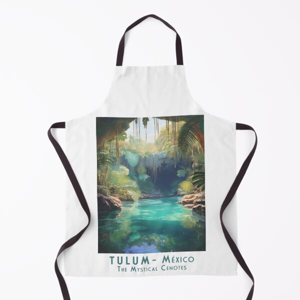 Item preview, Vintage Retro Travel Poster – Tulum, Mexico: Magical Cenotes designed and sold by pod24.