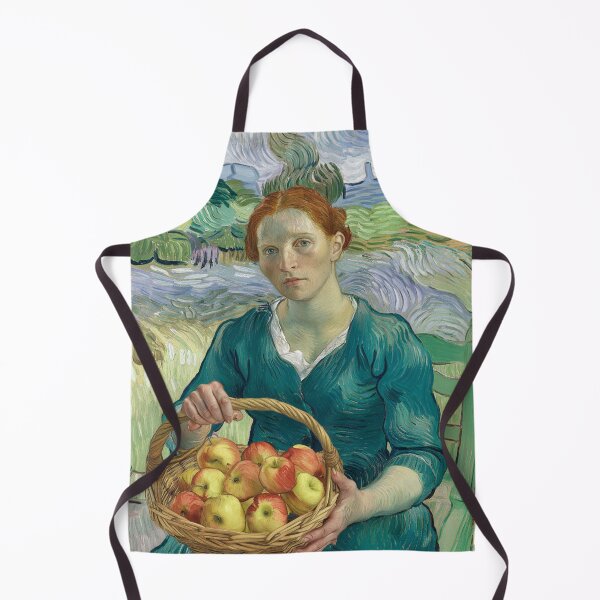 Item preview, Woman with apples on a chair, impressionist style designed and sold by clon-dot-net.