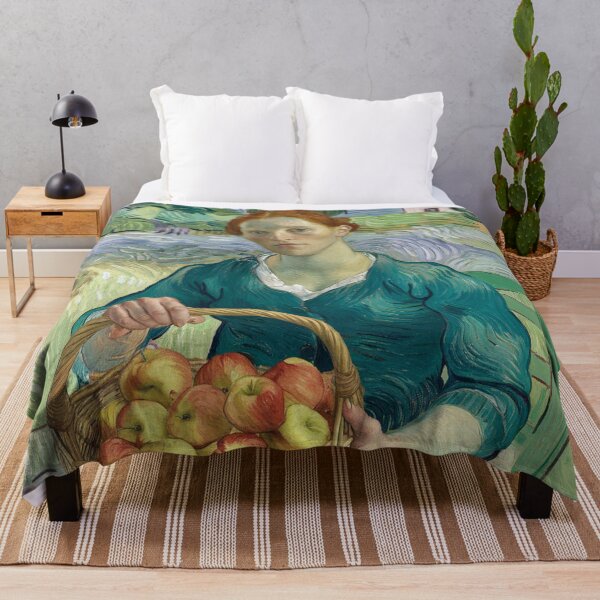 Item preview, Woman with apples on a chair, impressionist style designed and sold by clon-dot-net.