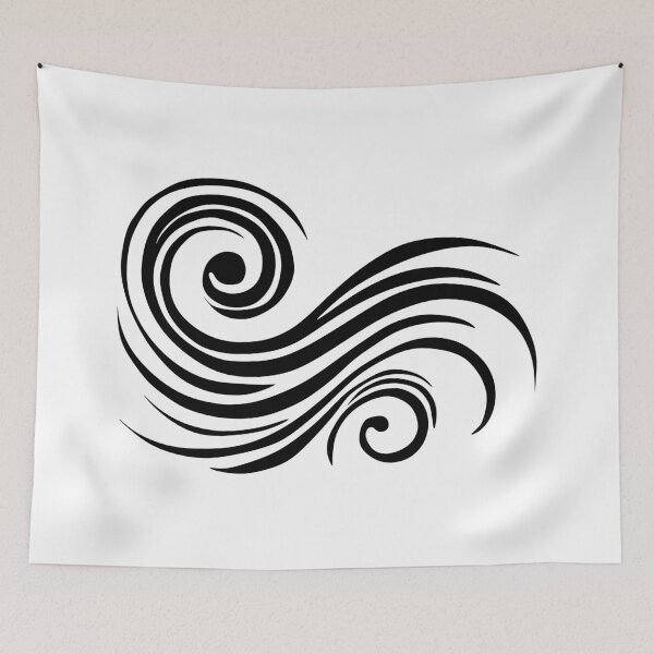 Item preview, Black Wave - a Touch of Elegance, Unique designed and sold by villacreativa.