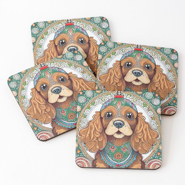 Item preview, Mandala christmas cocker spaniel 1 designed and sold by Mandalahijo.