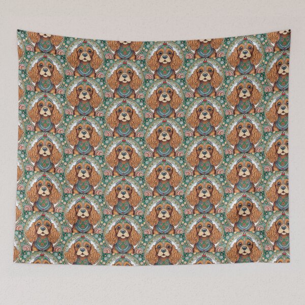 Item preview, Mandala christmas cocker spaniel 1 designed and sold by Mandalahijo.
