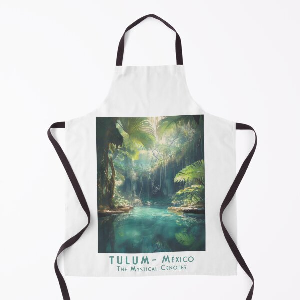 Item preview, Mystical Cenotes – Vintage Retro Travel Poster Tulum, Mexico designed and sold by pod24.