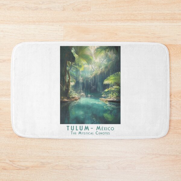 Item preview, Mystical Cenotes – Vintage Retro Travel Poster Tulum, Mexico designed and sold by pod24.