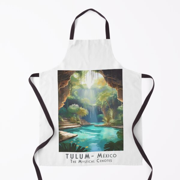 Item preview, Tulum Mexico – Vintage Retro Travel Poster: Mystical Cenotes designed and sold by pod24.