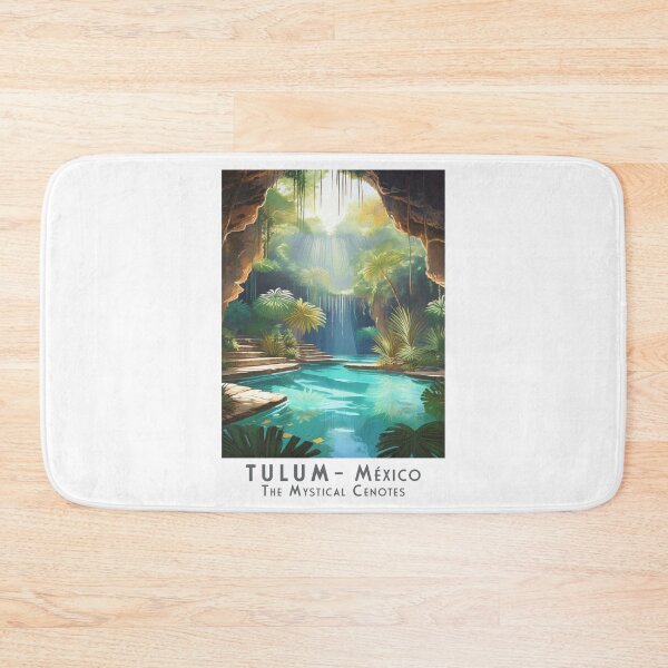 Item preview, Tulum Mexico – Vintage Retro Travel Poster: Mystical Cenotes designed and sold by pod24.
