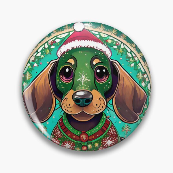 Item preview, Mandala dachshund christmas 2 designed and sold by Mandalahijo.