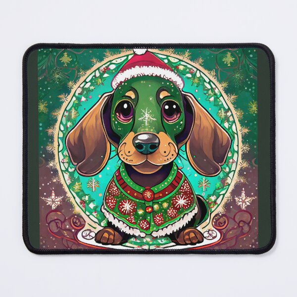 Item preview, Mandala dachshund christmas 2 designed and sold by Mandalahijo.