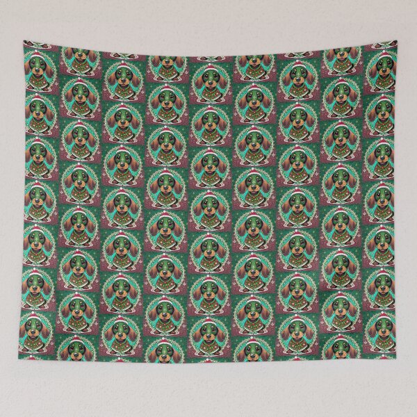 Item preview, Mandala dachshund christmas 2 designed and sold by Mandalahijo.