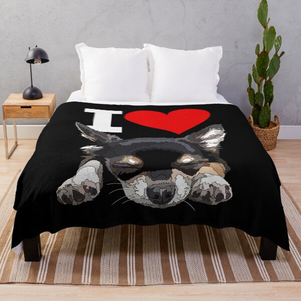 Item preview, I Love Black And Tan Chihuahua Dog designed and sold by Just-Arts-4U.