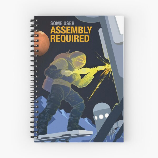 Item preview, STK205452S-Some User Assembly Required - Space Travel Recruitment Poster designed and sold by StocktrekImages.