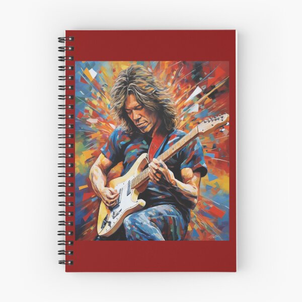Item preview, "Eddie Van Halen's Vibrant Guitar Symphony" designed and sold by Artisticanvas.