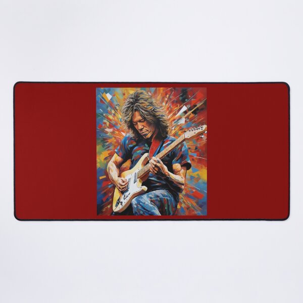 Item preview, "Eddie Van Halen's Vibrant Guitar Symphony" designed and sold by Artisticanvas.