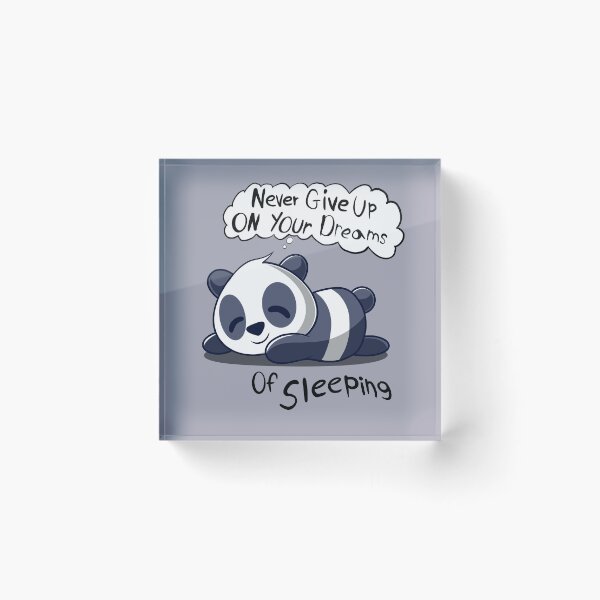 Item preview, Panda Says Never Give Up Your Dreams  designed and sold by RedPandaTee.