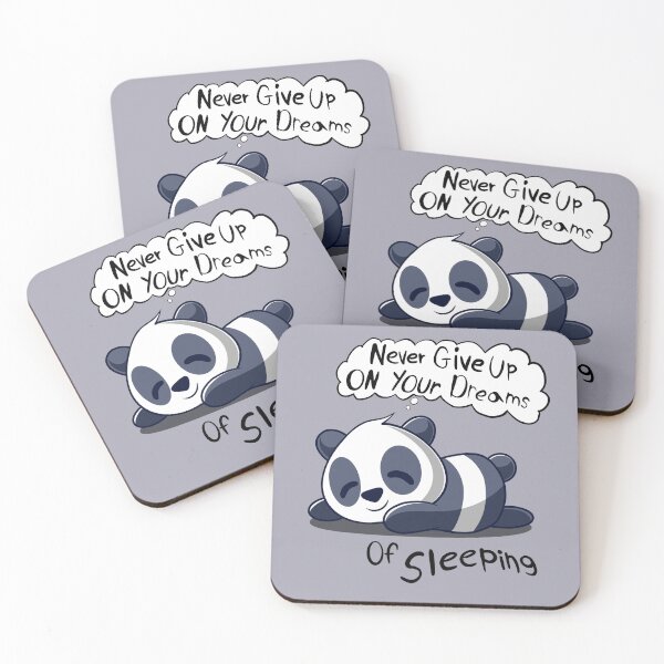 Item preview, Panda Says Never Give Up Your Dreams  designed and sold by RedPandaTee.