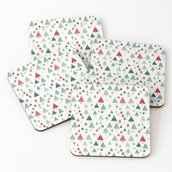 Item preview, Geometric Christmas Trees Pattern  designed and sold by Belhbib Art ⭐⭐⭐⭐⭐.