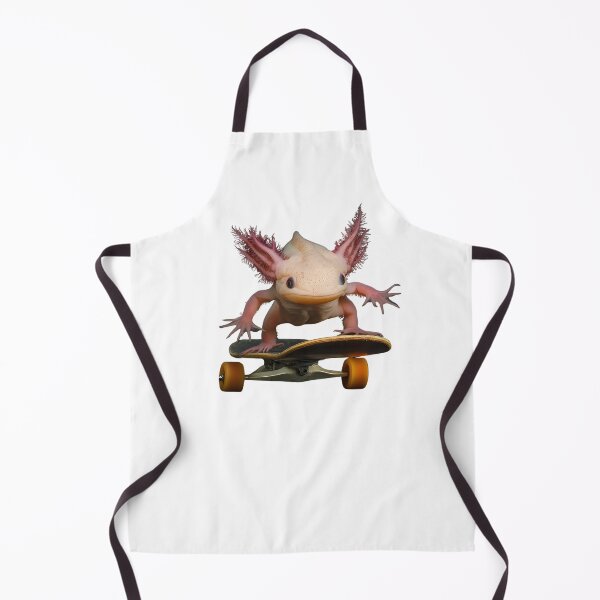 Item preview, poster of axolot on a skateboard designed and sold by AlinaMalina24.