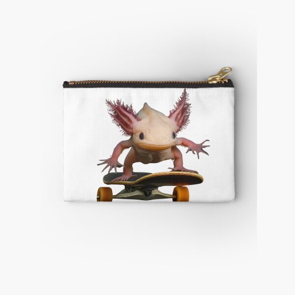 Item preview, poster of axolot on a skateboard designed and sold by AlinaMalina24.