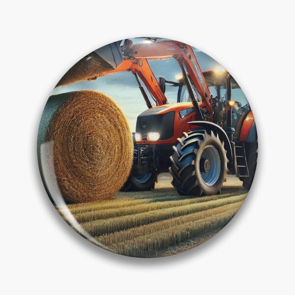 Item preview, Loading Hay Bale at Sunset designed and sold by EndOfRainbowArt.