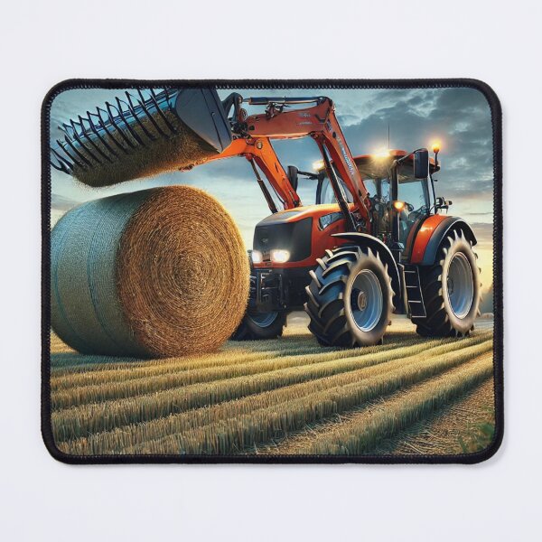 Item preview, Loading Hay Bale at Sunset designed and sold by EndOfRainbowArt.