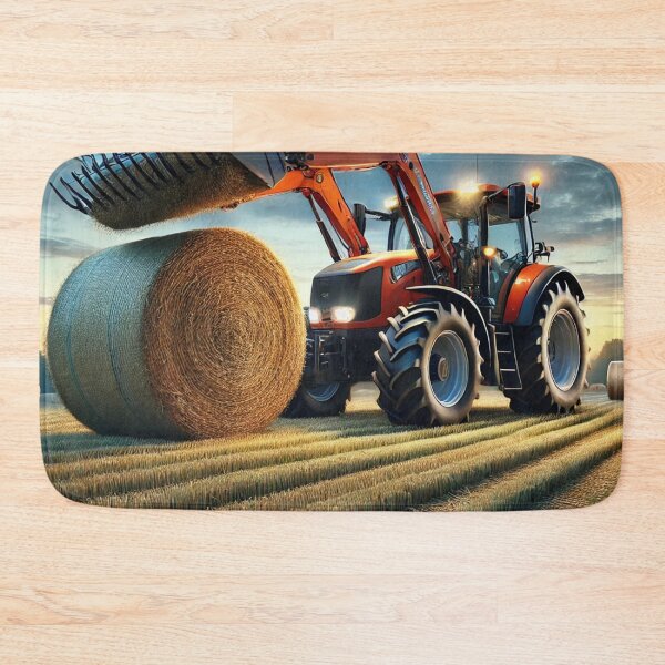 Item preview, Loading Hay Bale at Sunset designed and sold by EndOfRainbowArt.