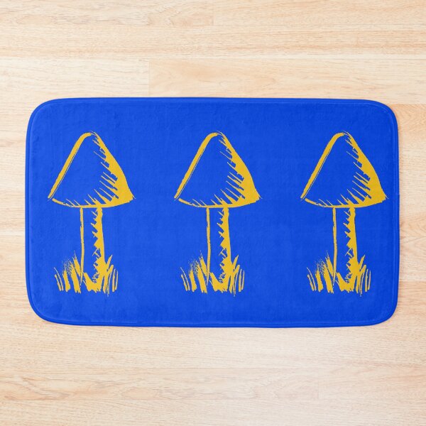 Item preview, Neon Yellow Toadstool on Blue designed and sold by MagentaTwilight.