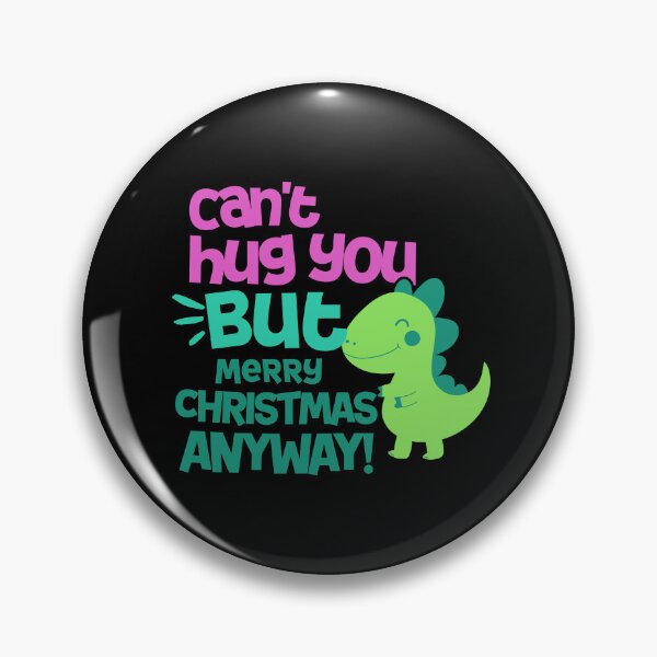 Item preview, Can’t Hug You, But Merry Christmas Anyway! Dinosaur Christmas Pun designed and sold by DomTeesHaven.