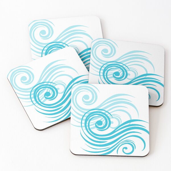 Item preview, Light Blue Waves - a Touch of Elegance, Unique designed and sold by villacreativa.