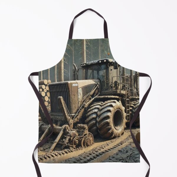 Item preview, Logging Tractor in a Muddy Forest designed and sold by EndOfRainbowArt.
