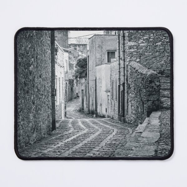 Item preview, Street in Erice Sicily Monochrome designed and sold by PhotoArt by Joan Carroll.