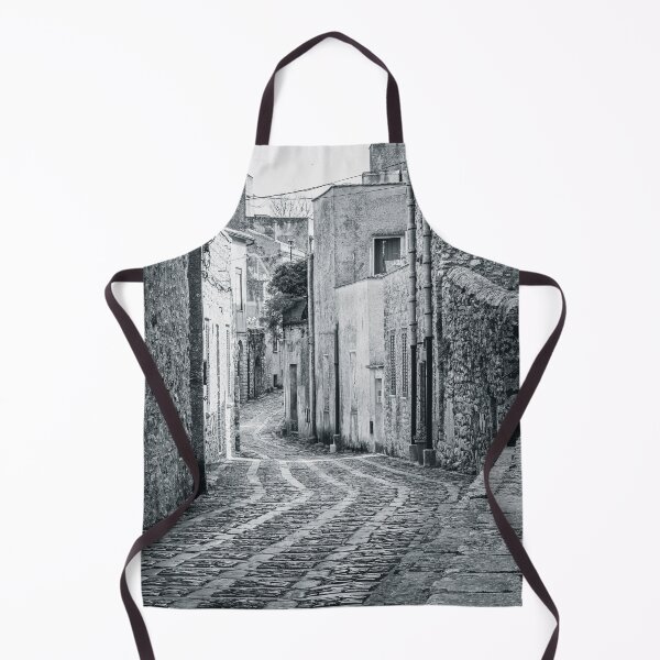 Item preview, Street in Erice Sicily Monochrome designed and sold by PhotoArt by Joan Carroll.