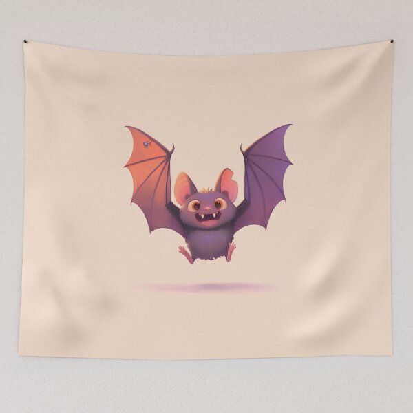 Item preview, Adorable and Playful Bat Illustration designed and sold by Windy-market.