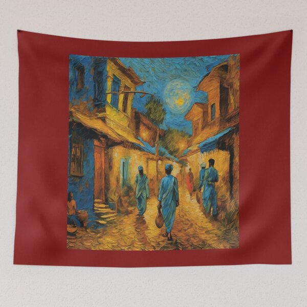 Item preview, Enchanting Melange: India Culture in Market Streets designed and sold by Artisticanvas.