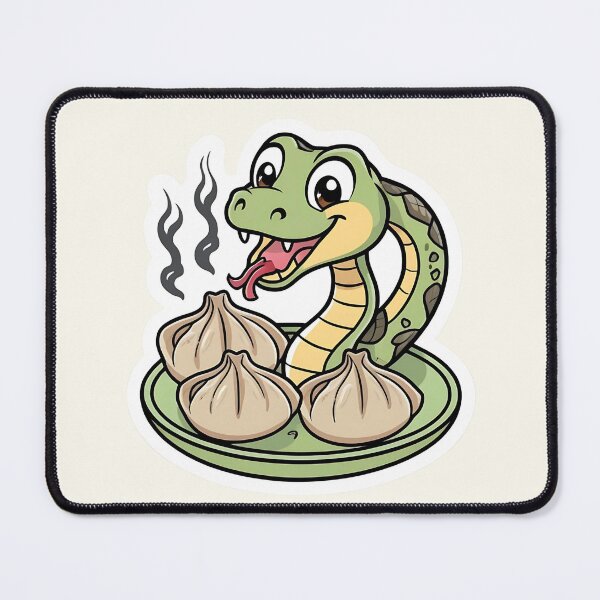 Item preview, Snake eating Dumplings - Gobble Gala designed and sold by Kids GobbleGala.