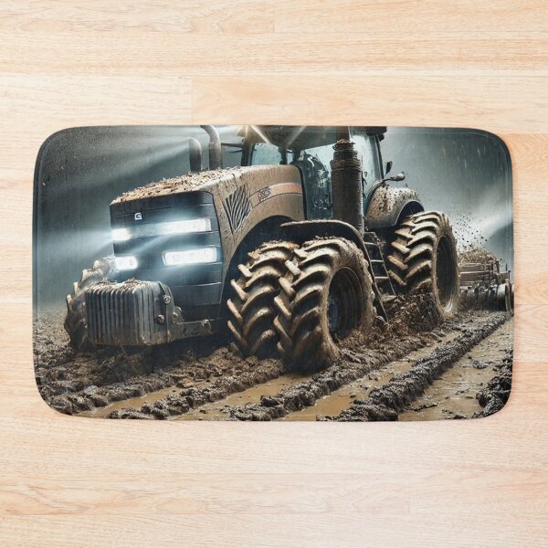 Item preview, Tractor in Heavy Rain designed and sold by EndOfRainbowArt.