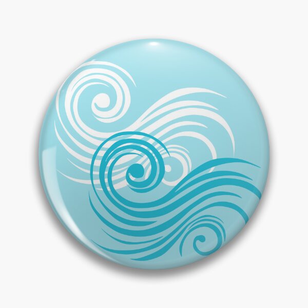 Item preview, Light Turquoise Waves - a Touch of Elegance, Unique designed and sold by villacreativa.