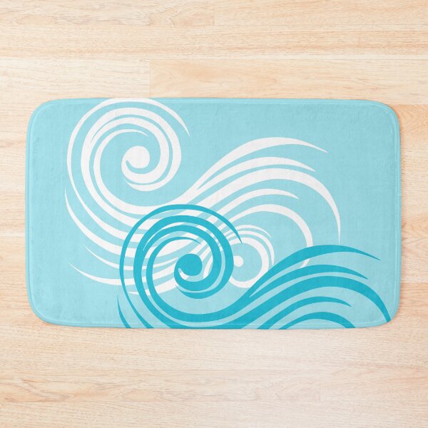 Item preview, Light Turquoise Waves - a Touch of Elegance, Unique designed and sold by villacreativa.