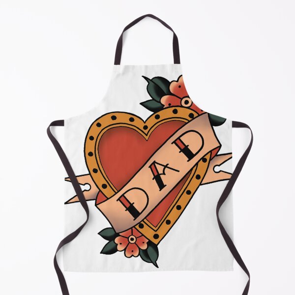Item preview, DAD LOVE HEART TATTOO designed and sold by El-Tiger.