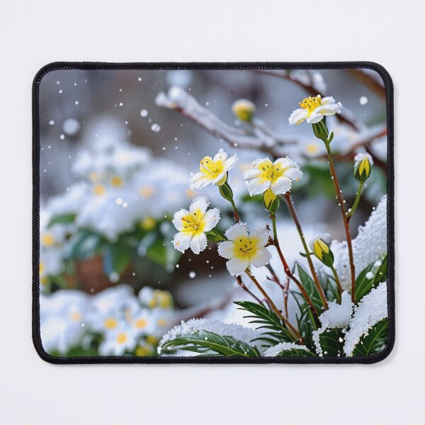 Item preview, Cute yellow flower in winter. designed and sold by PatDoArt.