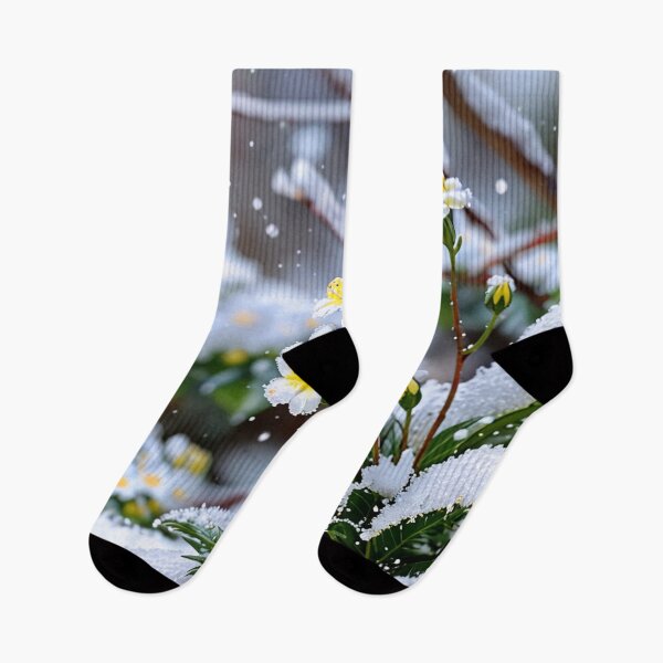 Item preview, Cute yellow flower in winter. designed and sold by PatDoArt.