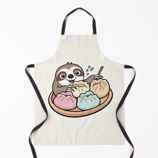 Item preview, Sloth eating Dumplings - Gobble Gala designed and sold by Kids GobbleGala.
