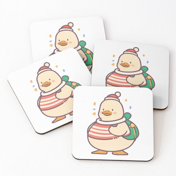 Item preview, Festive Christmas Duck with Striped Sweater and Backpack designed and sold by Spicex2.