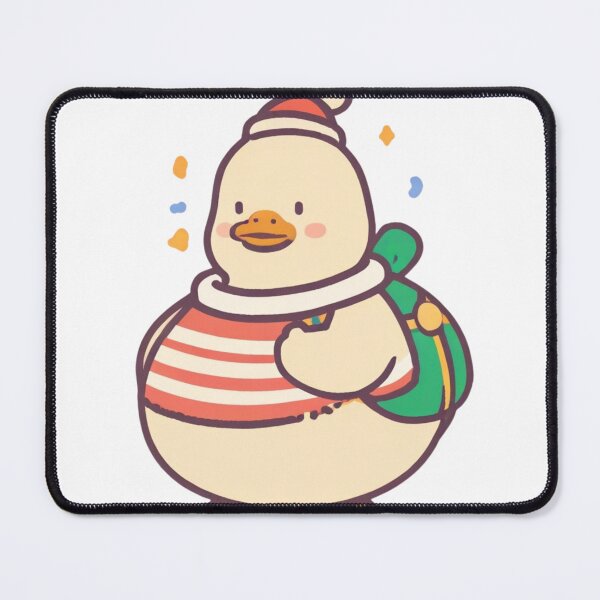 Item preview, Festive Christmas Duck with Striped Sweater and Backpack designed and sold by Spicex2.