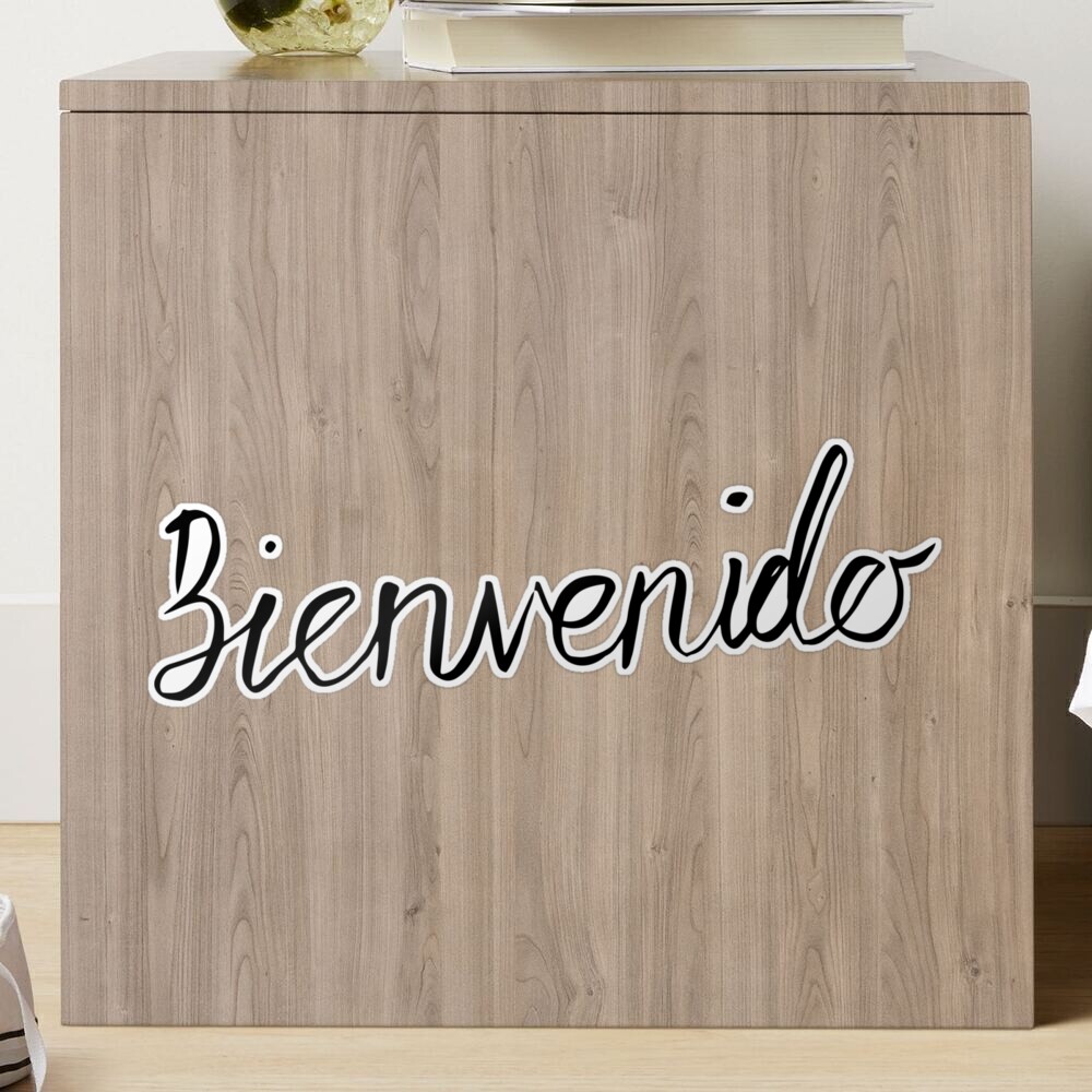 Bienvenido - Welcome Sticker for Sale by Lyn Ellison