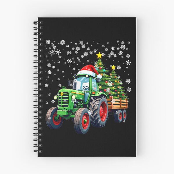 Item preview, Santa Tractor Farmer Drives Christmas Tractor Tree Lights Funny Gift for Kids Women Men designed and sold by JUSTBEELEGANT.